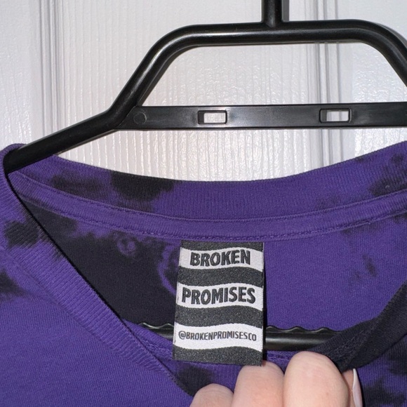 SALE‼️ Broken Promises Purple Punch Tie Dye Long Sleeve T-Shirt - streetwear - Picture 8 of 10